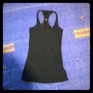 LuLuLemon Razorback Black Cotton Tank